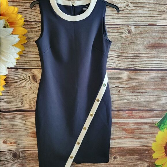 Love Fire Sleeveless dress Women's XS blue/white Pre-owned - Picture 1 of 7
